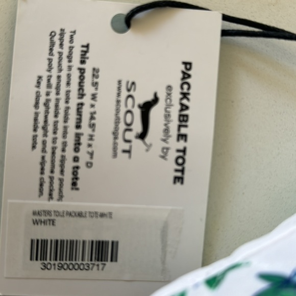 Masters Packable Tote by Scout (NEW WITH TAG) - Picture 2 of 3